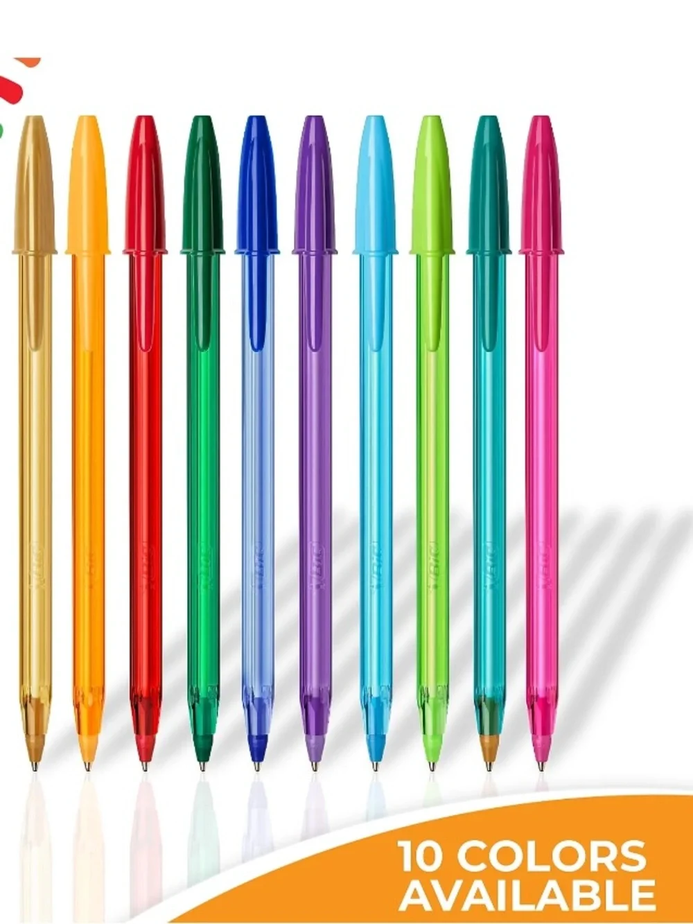 BIC Color Cues Channel Your Mood With Colors Assorted Ball Pens - 10 Pack